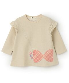 KP / ケーピー その他トップス | ポシェット風アップリケ ラメ裏毛チュニック