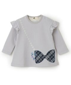 KP / ケーピー その他トップス | ポシェット風アップリケ ラメ裏毛チュニック