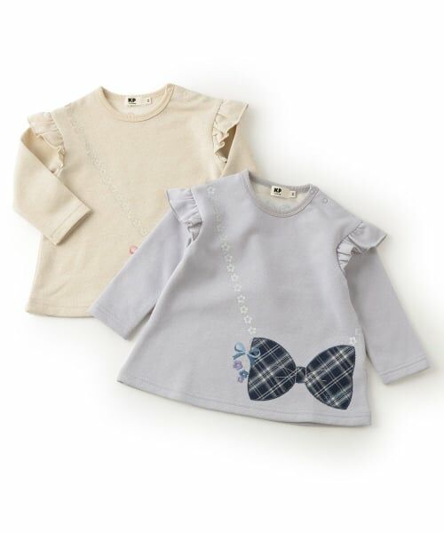 KP / ケーピー その他トップス | ポシェット風アップリケ ラメ裏毛チュニック | 詳細8