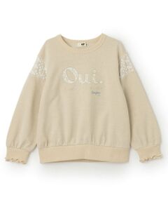 KP / ケーピー スウェット | ラメ裏毛　ポイントレース トレーナー