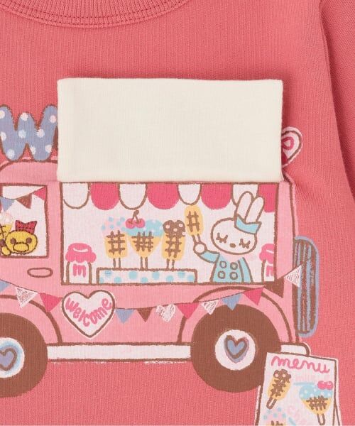 KP / ケーピー スウェット | mimiちゃん フードトラック ギミックトレーナー | 詳細3