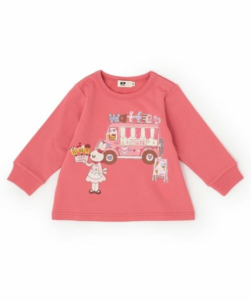 KP / ケーピー スウェット | mimiちゃん フードトラック ギミックトレーナー（チェリー ピンク）