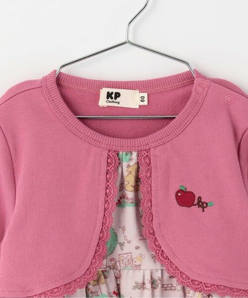 KP / ケーピー その他トップス | 秋の街並柄 カーディガンレイヤード風チュニック | 詳細2