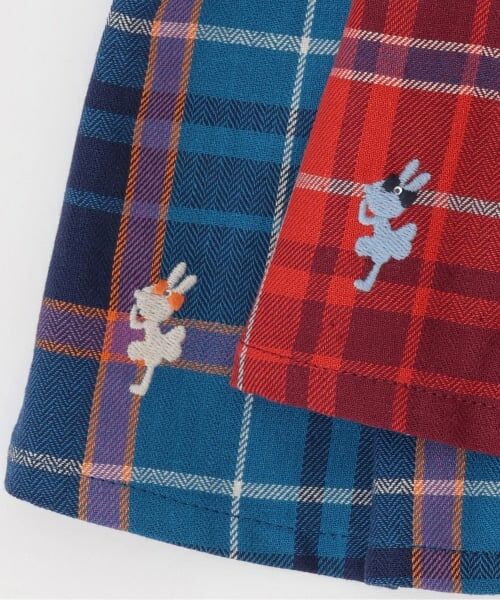 KP / ケーピー スウェット | ヘリンボンチェック×裏毛 レイヤード風トレーナー | 詳細4