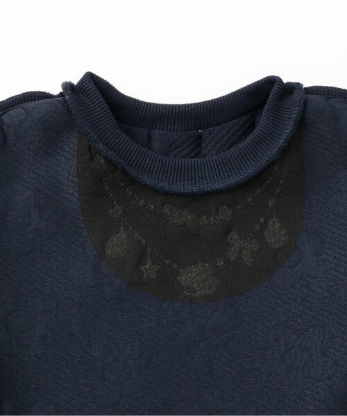KP / ケーピー スウェット | 花ジャカード ペプラム トレーナー | 詳細3