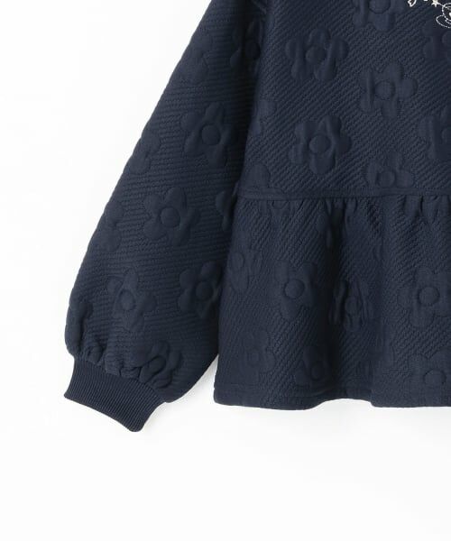 KP / ケーピー スウェット | 花ジャカード ペプラム トレーナー | 詳細4