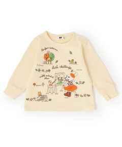 KP / ケーピー スウェット | お絵描きミミ 刺シュウトレーナー 【吸湿発熱加工】