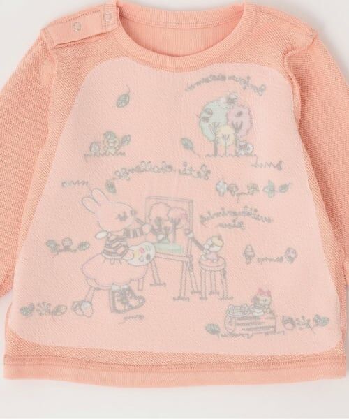 KP / ケーピー スウェット | お絵描きミミ 刺シュウトレーナー 【吸湿発熱加工】 | 詳細5