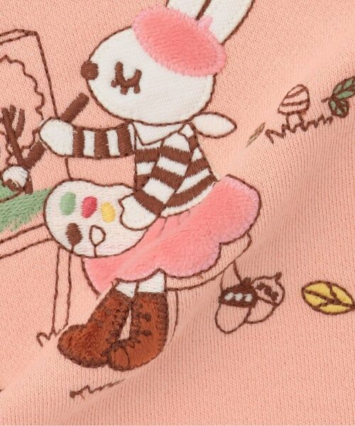 KP / ケーピー スウェット | お絵描きミミ 刺シュウトレーナー 【吸湿発熱加工】 | 詳細6