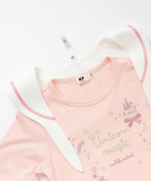KP / ケーピー Tシャツ | キラキラユニコーン刺シュウ セーラー衿長袖Tシャツ | 詳細3