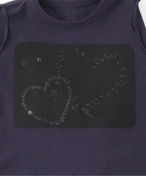 KP / ケーピー Tシャツ | ハート＆ミュージックモチーフ 長袖Tシャツ | 詳細3