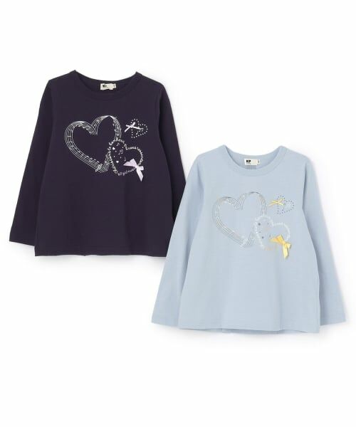 KP / ケーピー Tシャツ | ハート＆ミュージックモチーフ 長袖Tシャツ | 詳細8