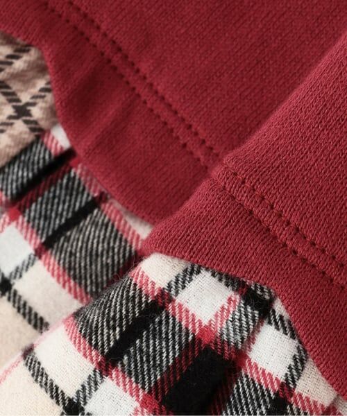 KP / ケーピー その他トップス | リボン×チェック スカラップ切り替え 長袖チュニック | 詳細5