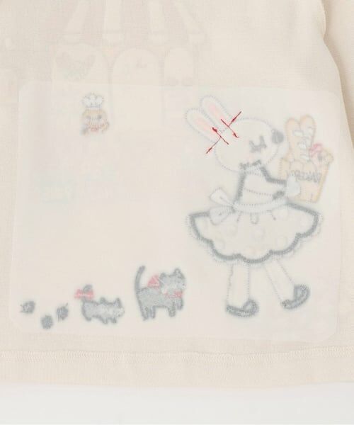 KP / ケーピー Tシャツ | ベーカリーmimiちゃんアップリケ 長袖Tシャツ | 詳細4
