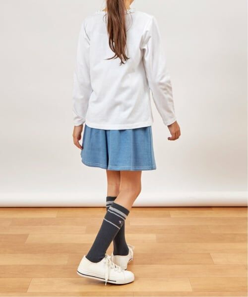 KP / ケーピー Tシャツ | ドーナツ柄アップリケ 長袖Tシャツ | 詳細10