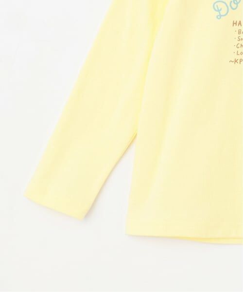 KP / ケーピー Tシャツ | ドーナツ柄アップリケ 長袖Tシャツ | 詳細3