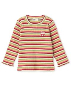 KP / ケーピー Tシャツ | マルチボーダー テレコ 長袖Tシャツ