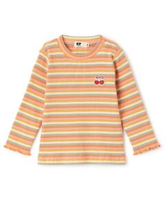 KP / ケーピー Tシャツ | マルチボーダー テレコ 長袖Tシャツ