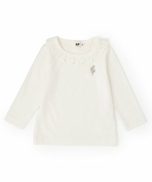 KP / ケーピー Tシャツ | メルティタッチ 長袖Tシャツ 【日本製】（オフ ホワイト）