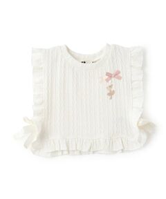 KP / ケーピー ダウンジャケット・ベスト | ケーブル柄ジャカード ベスト