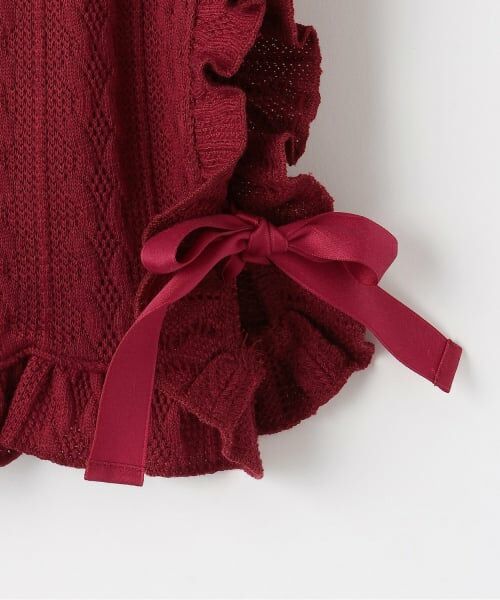 KP / ケーピー ダウンジャケット・ベスト | ケーブル柄ジャカード ベスト | 詳細6