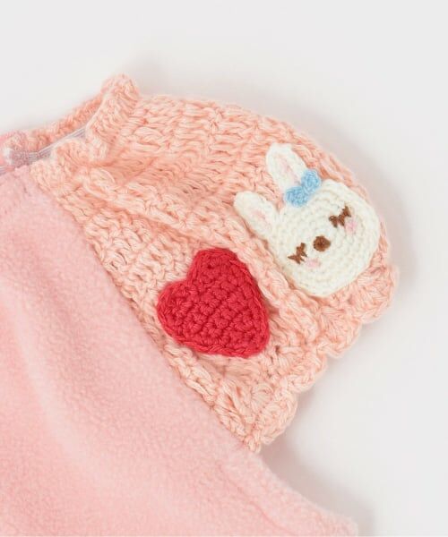 KP / ケーピー その他トップス | かぎ針編み＆フリース ベスト | 詳細4