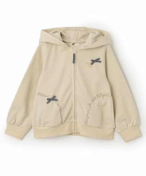 KP / ケーピー パーカー | ラメ裏毛 パーカ（アイボリー）