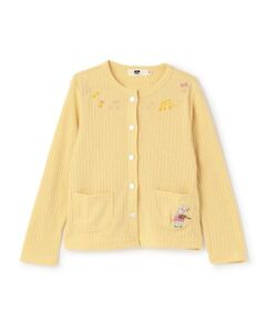 KP / ケーピー カーディガン・ボレロ | 音符刺シュウ ワイドテレコ カーディガン