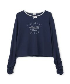 KP / ケーピー Tシャツ | 【Trois Lapins】 衿レース テレコ長袖Tシャツ