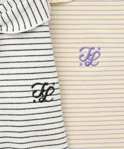 KP / ケーピー Tシャツ | 【Trois Lapins】 セーラー衿 テレコボーダー長袖Tシャツ | 詳細3