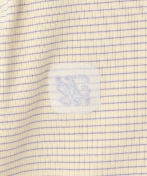 KP / ケーピー Tシャツ | 【Trois Lapins】 セーラー衿 テレコボーダー長袖Tシャツ | 詳細4