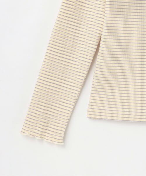 KP / ケーピー Tシャツ | 【Trois Lapins】 セーラー衿 テレコボーダー長袖Tシャツ | 詳細5