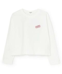 KP / ケーピー Tシャツ | 【Trois Lapins】 ワッペンデザイン 長袖Ｔシャツ