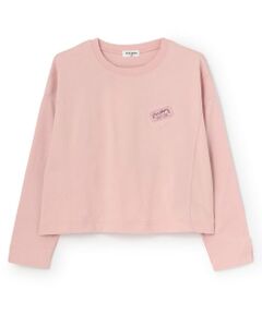 KP / ケーピー Tシャツ | 【Trois Lapins】 ワッペンデザイン 長袖Ｔシャツ