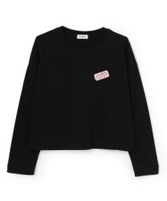 KP / ケーピー Tシャツ | 【Trois Lapins】 ワッペンデザイン 長袖Ｔシャツ