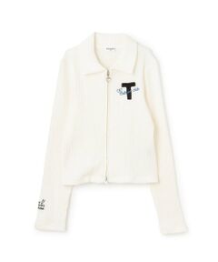 KP / ケーピー カーディガン・ボレロ | 【Trois Lapins】 ダブルジップ リブカーディガン