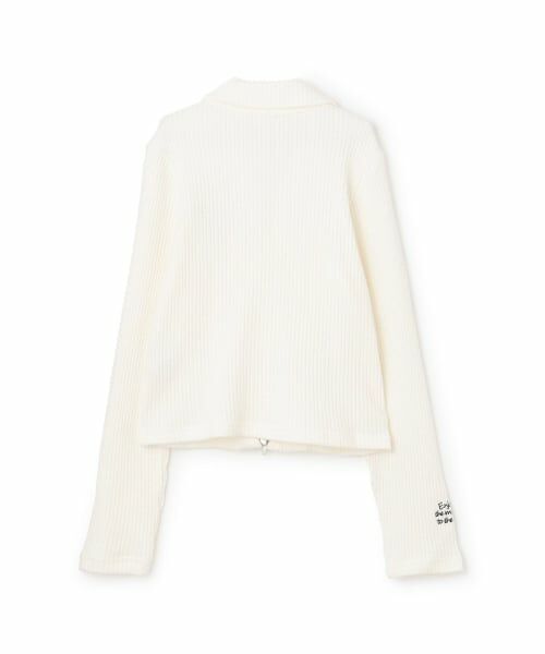 KP / ケーピー カーディガン・ボレロ | 【Trois Lapins】 ダブルジップ リブカーディガン | 詳細1