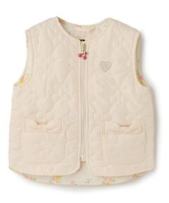 KP / ケーピー ダウンジャケット・ベスト | チェリーキルトタフタ ジップアップベスト