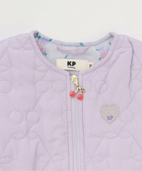 KP / ケーピー ダウンジャケット・ベスト | チェリーキルトタフタ ジップアップベスト | 詳細2