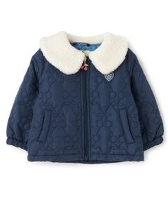 KP / ケーピー ブルゾン | ボア衿 チェリーキルトタフタ ジャケット