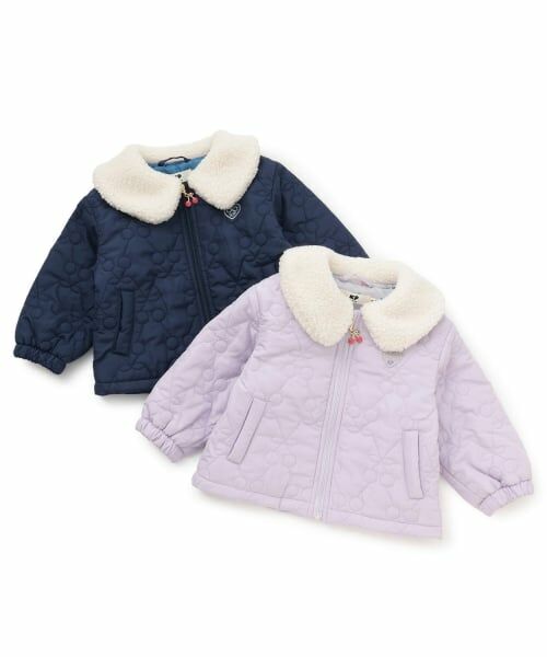 KP / ケーピー ブルゾン | ボア衿 チェリーキルトタフタ ジャケット | 詳細9