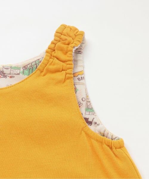 KP / ケーピー ミニ丈・ひざ丈ワンピース | mimiちゃん秋の街並み柄 リバーシブルジャンパースカート | 詳細6