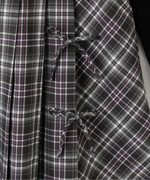 KP / ケーピー ミニ丈・ひざ丈ワンピース | レイヤード風チェックワンピース | 詳細5