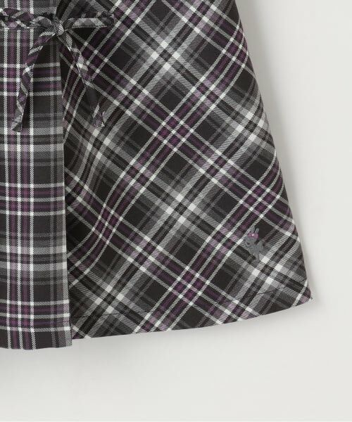 KP / ケーピー ミニ丈・ひざ丈ワンピース | レイヤード風チェックワンピース | 詳細6