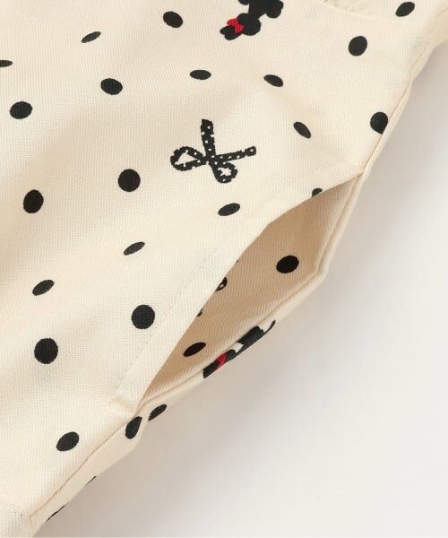 KP / ケーピー ミニ丈・ひざ丈ワンピース | ドットリボン柄ビエラワンピース 【ティペット付き】 | 詳細5