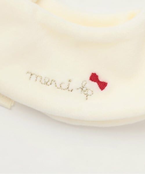 KP / ケーピー ミニ丈・ひざ丈ワンピース | ドットリボン柄ビエラワンピース 【ティペット付き】 | 詳細8