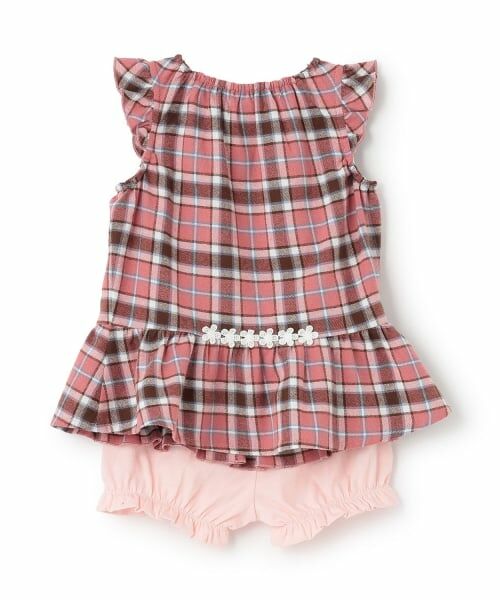 KP / ケーピー シャツ・ブラウス | mimiちゃんチェック＆ブルマ 上下セット | 詳細1