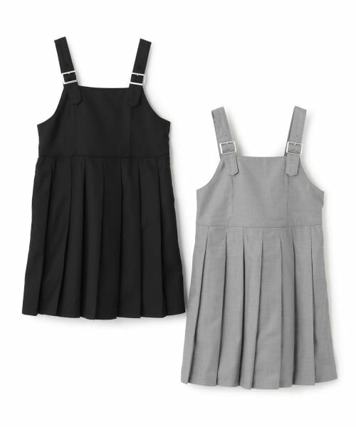 KP / ケーピー ミニ丈・ひざ丈ワンピース | 【Trois Lapins】 TRプリーツ ジャンパースカート | 詳細9