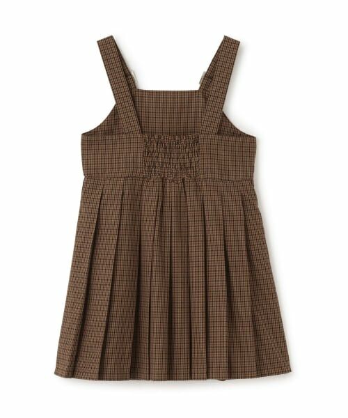 KP / ケーピー ミニ丈・ひざ丈ワンピース | 【Trois Lapins】 チェックプリーツ ジャンパースカート | 詳細1