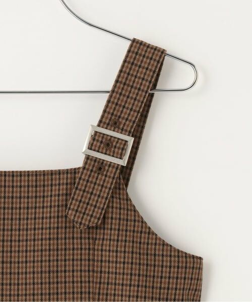 KP / ケーピー ミニ丈・ひざ丈ワンピース | 【Trois Lapins】 チェックプリーツ ジャンパースカート | 詳細3